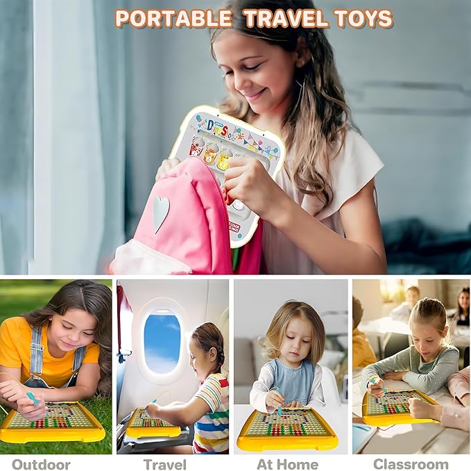 لوحة رسم مغناطيسية ولعبة تركيب 2 في 1 – 106 قطعة